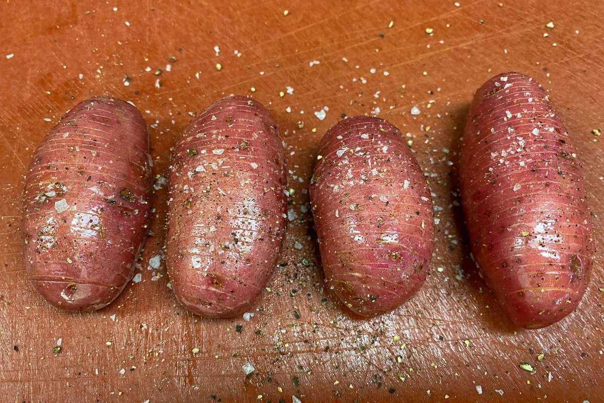 Hasselback aardappelen